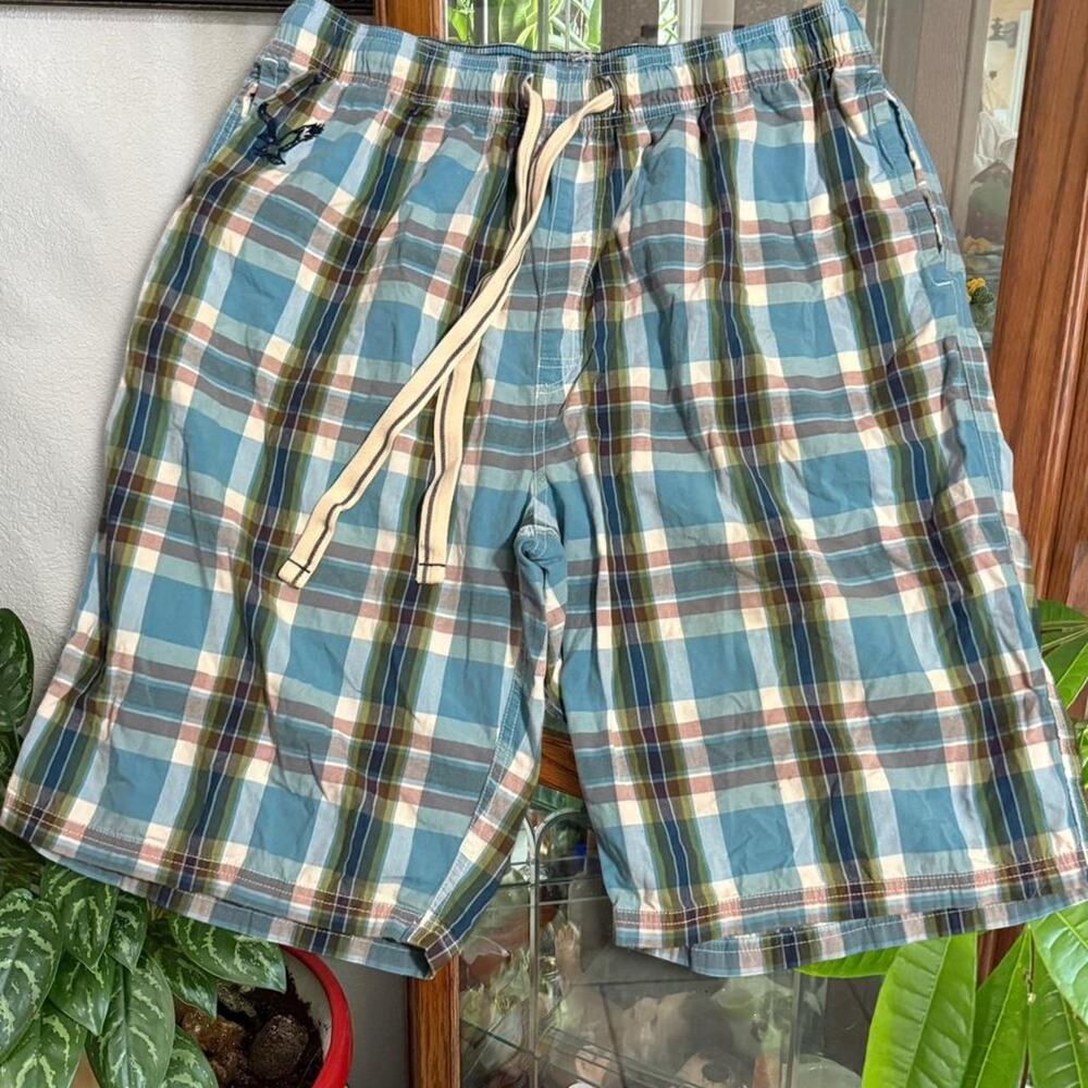 American eagle plaid cotton shorts